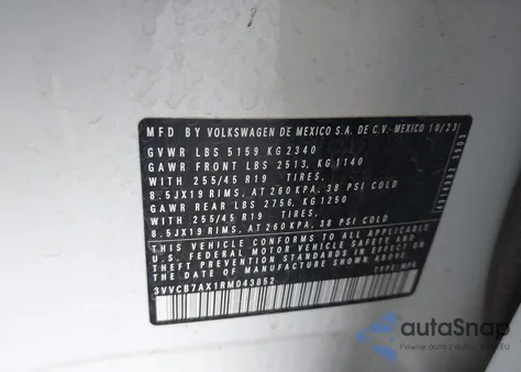 2024 Volkswagen Tiguan 2.0T Se R-Line Black z USA, uszkodzony, nr VIN 3VVCB7AX1RM043852